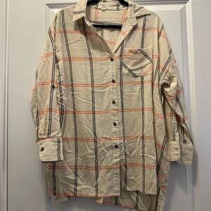 Women’s Plaid Button-Up Shirt